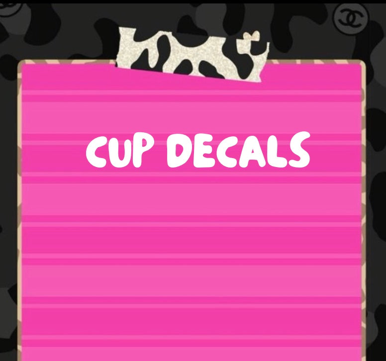 Cup Decals