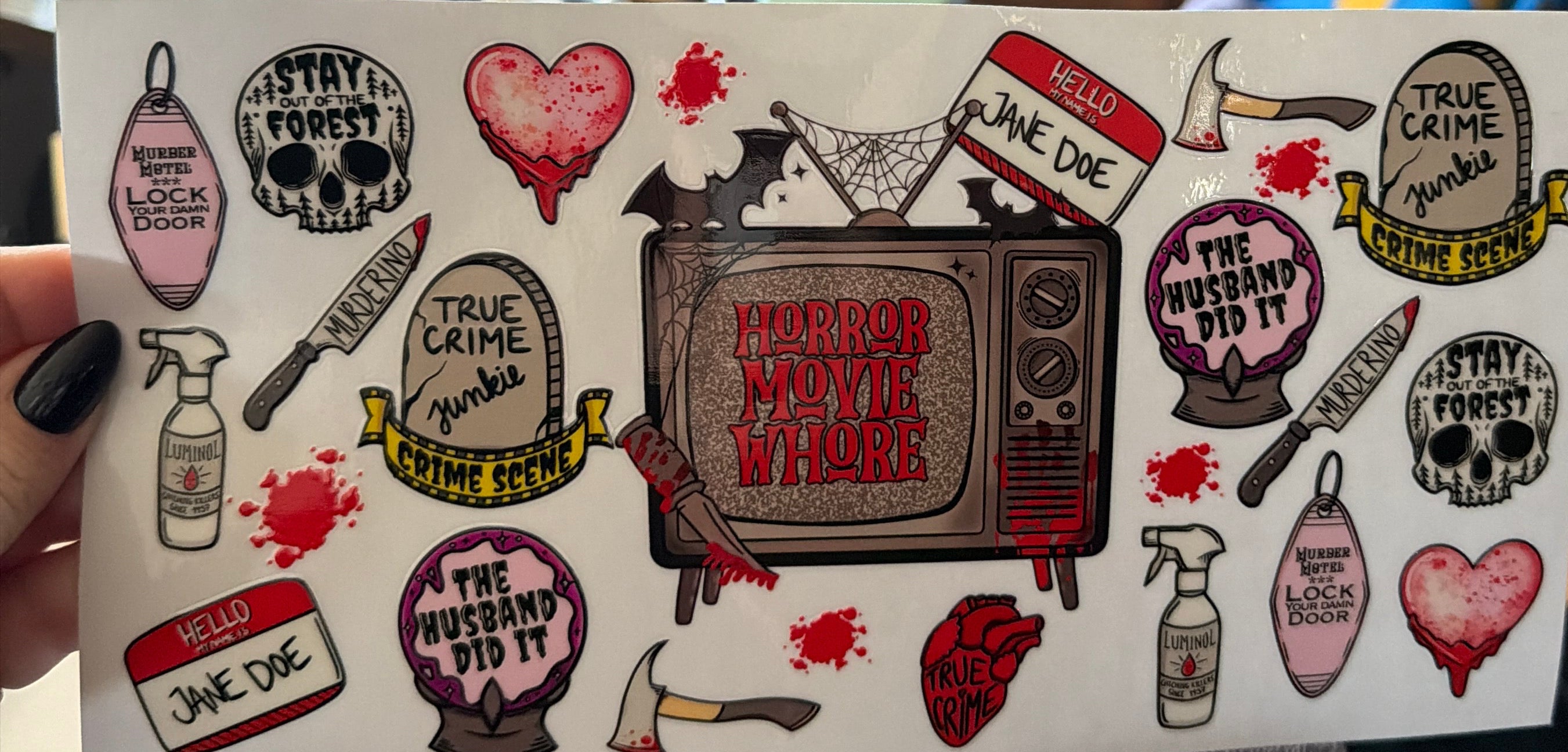 Cup Decal- Movie-Horror