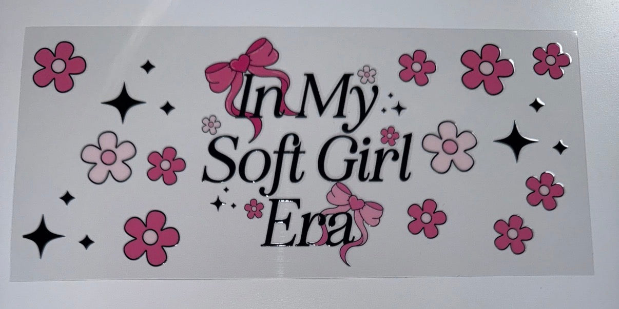 Soft Girl Era- Cup Wrap Decal