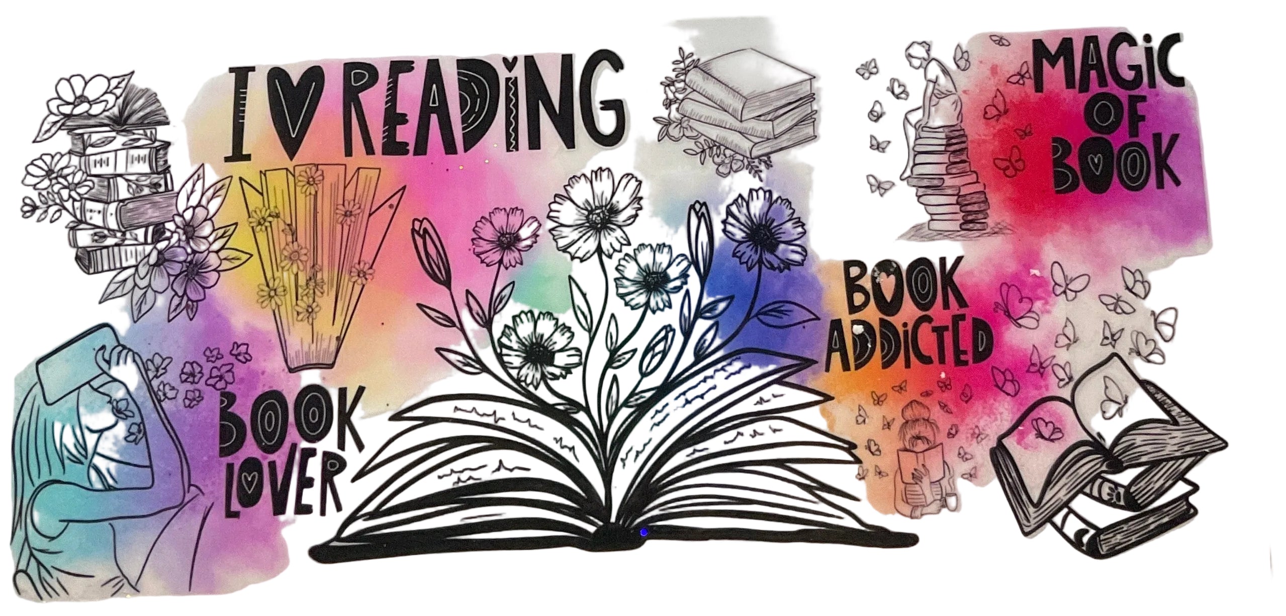 B13- Book Decal