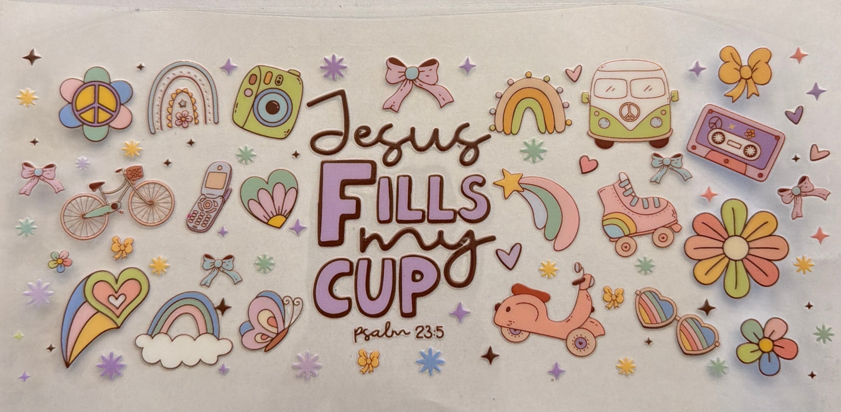 J1 Jesus Fills My Cup- Cup Decal