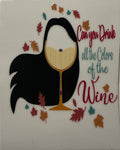 PW53- Princess Wine Glass Decal