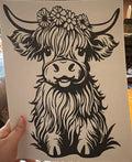 Highland Cow Shirt Transfer