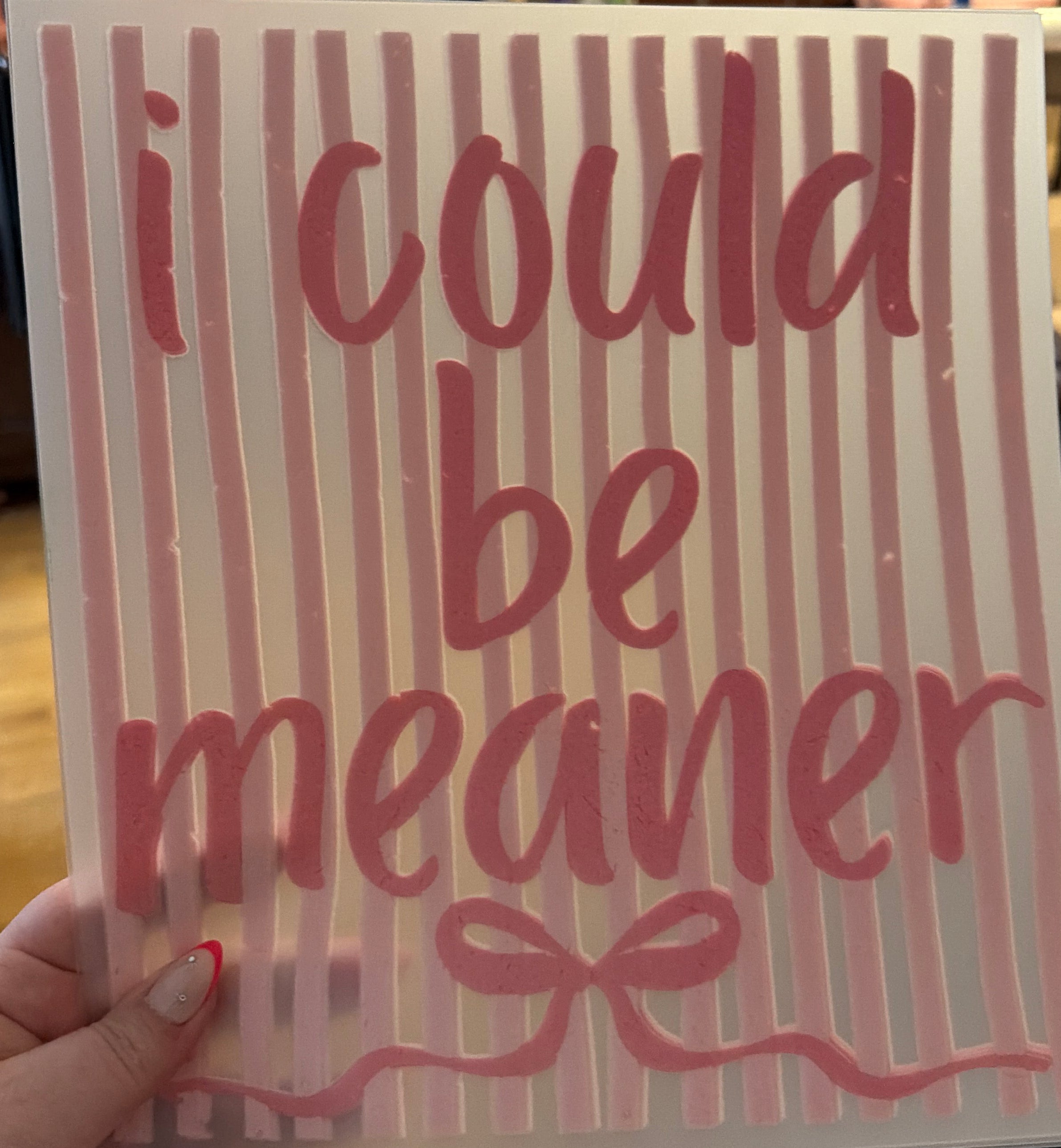 Meaner Shirt Transfer