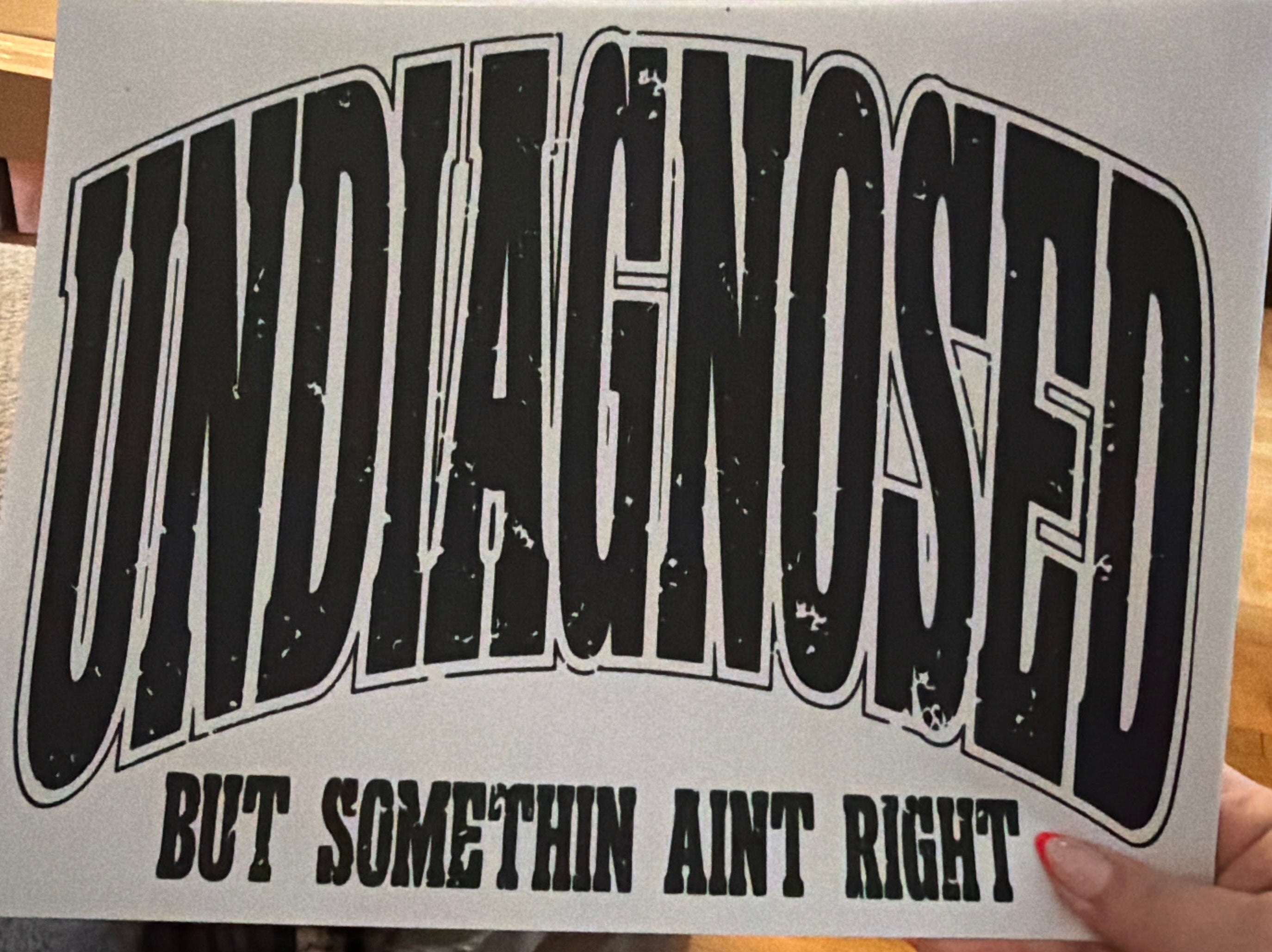 Undiagnosed Shirt Transfer