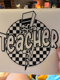 Teacher shirt transfer