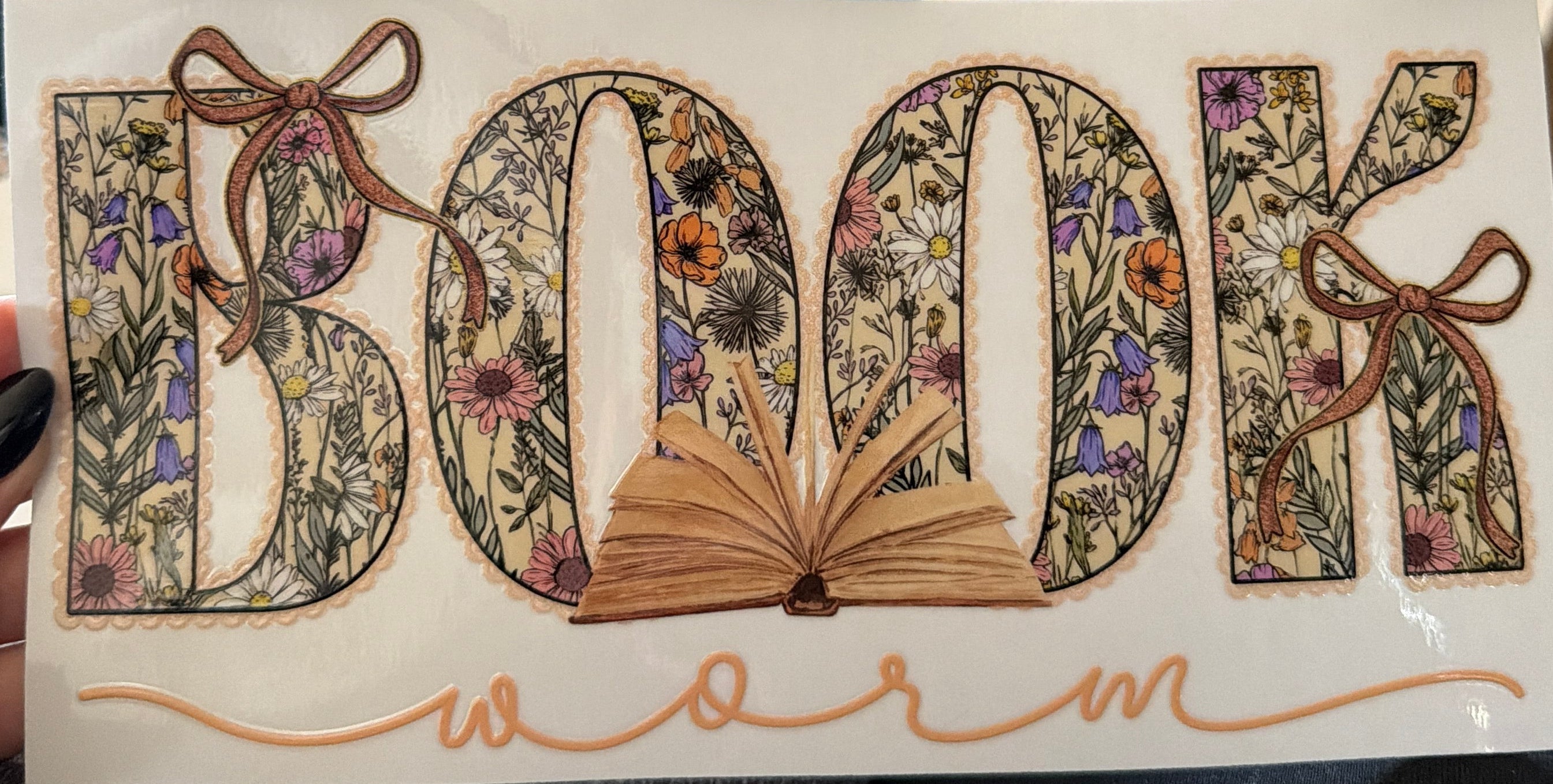 Cup Decal-Bookworm