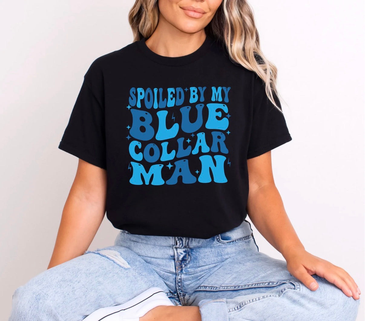 Blue Collar Man Shirt Decal