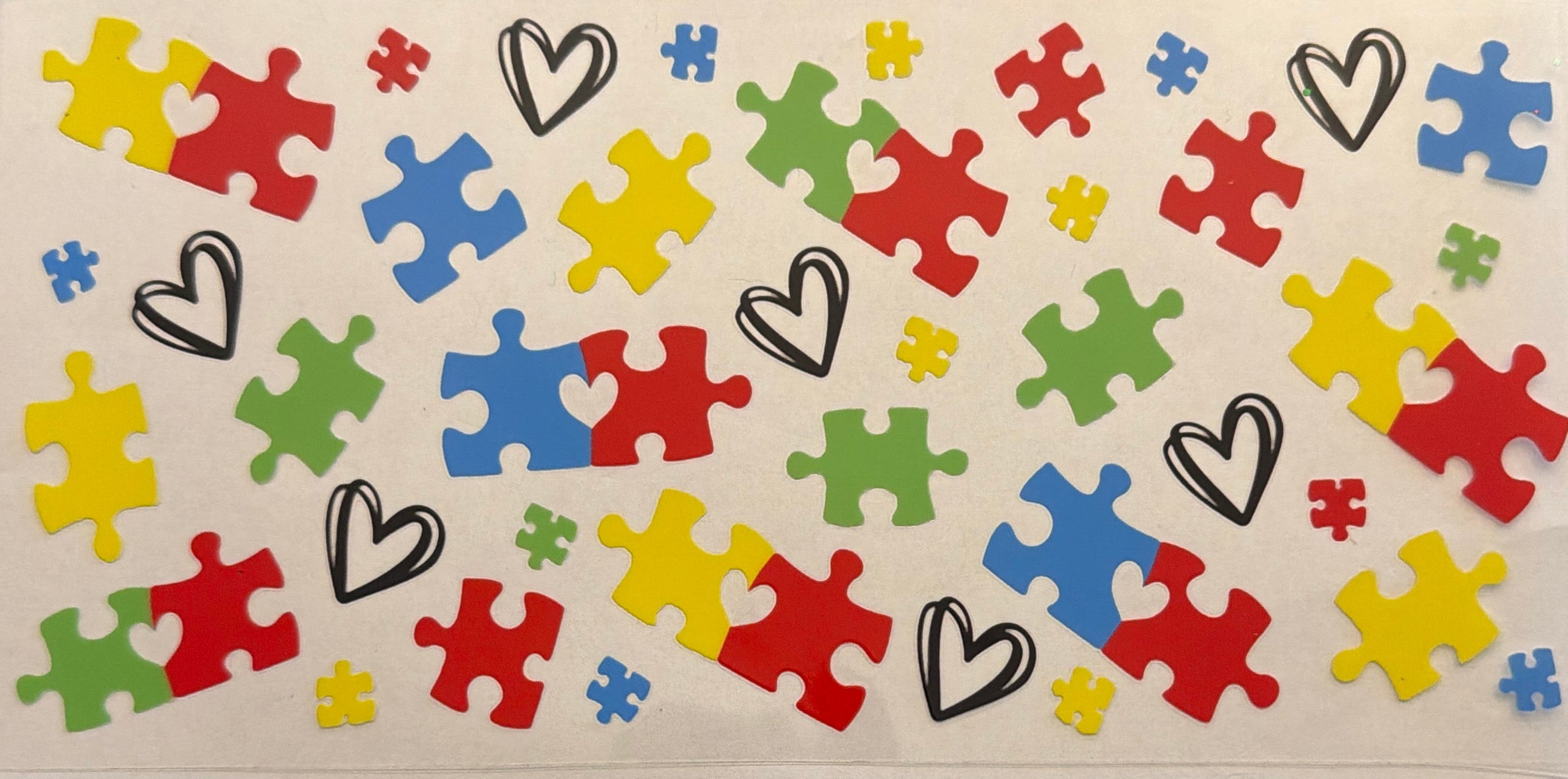 A4 Autism Puzzle Pieces