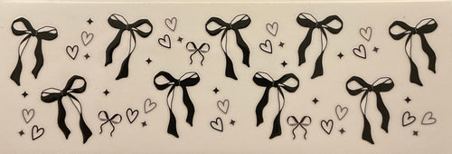 40 107- 40oz B&W Bows & Hearts￼