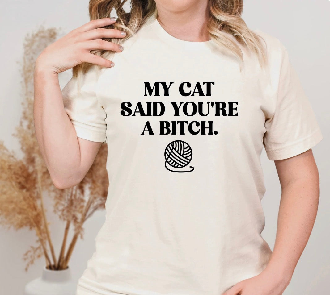 My Cat Shirt Decal