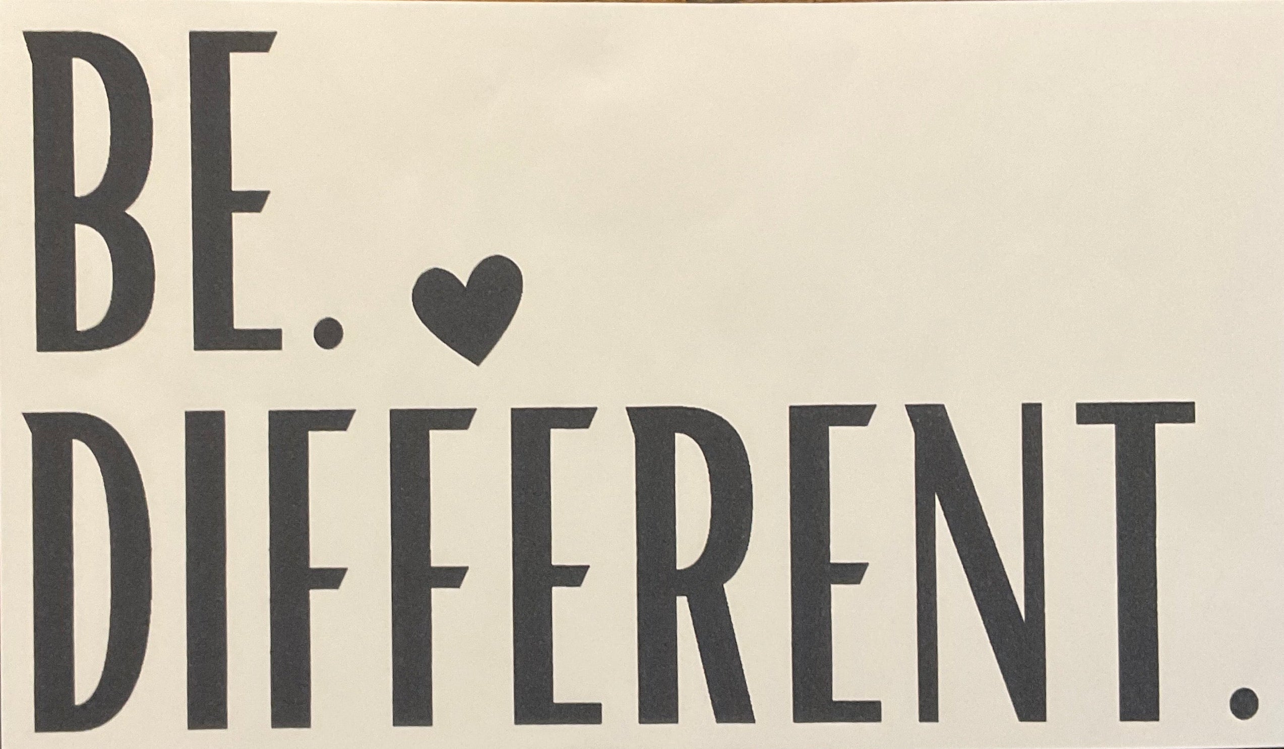 Be Different