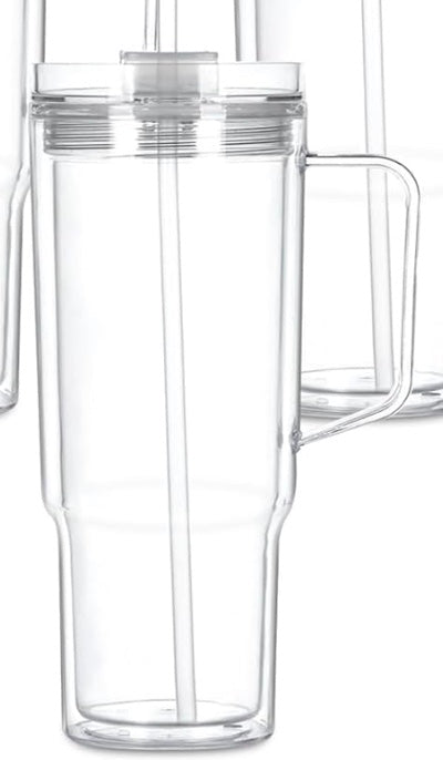 40 oz Acrylic Clear Cup With Handle