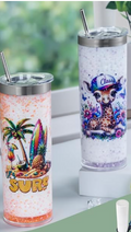 20 oz stainless Steel Snowglobe Cup